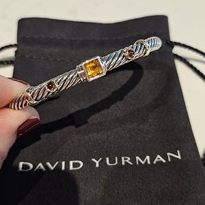 David Yurman Small Cable Bracelet with Jewels